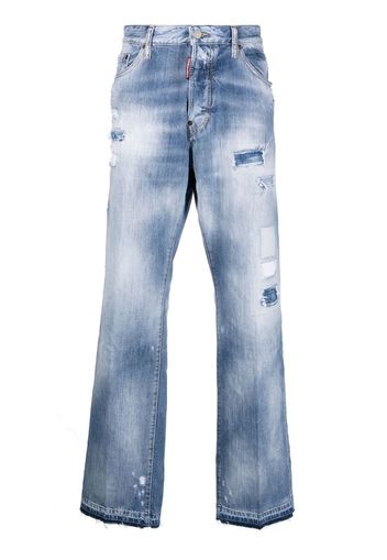Dsquared2 low-rise wide-leg jeans - Blu