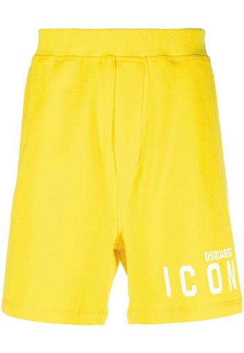 Dsquared2 logo-print track shorts - Giallo