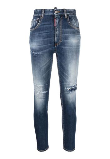 Dsquared2 Twiggy high-waist cropped jeans - Blu