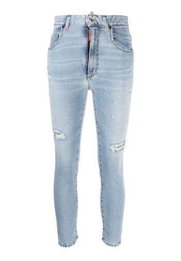 Dsquared2 Jeans skinny con effetto vissuto - Blu