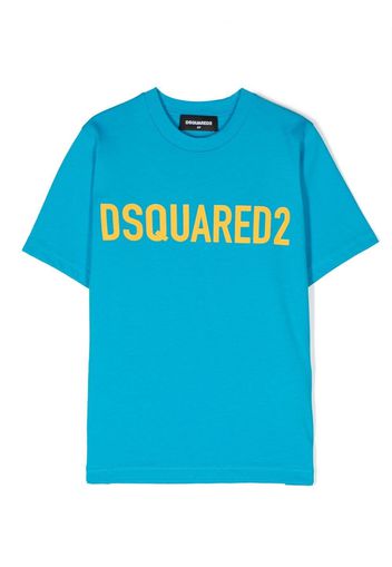 Dsquared2 Kids logo-print short-sleeved T-shirt - Blu