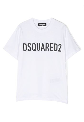 Dsquared2 Kids logo-print short-sleeved T-shirt - Bianco