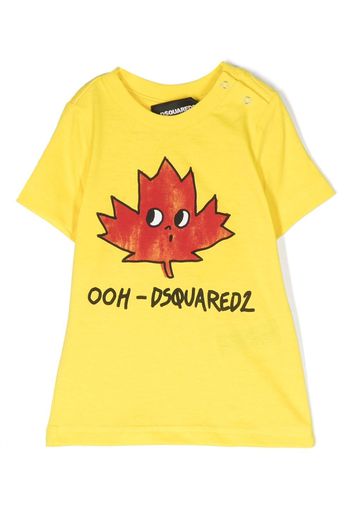 Dsquared2 Kids logo-print short-sleeved T-shirt - Giallo