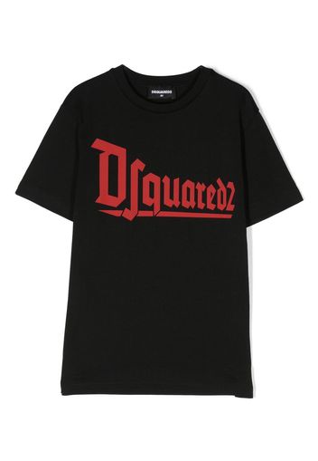 Dsquared2 Kids logo-print cotton T-shirt - Nero