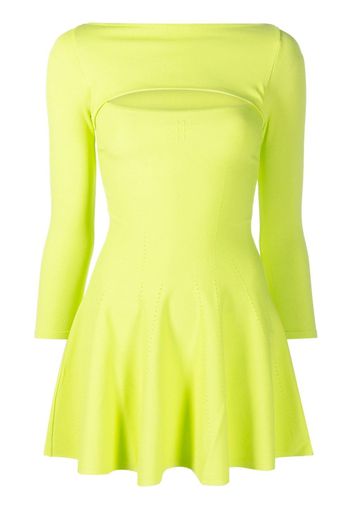 Dsquared2 cut-out A-line dress - Verde