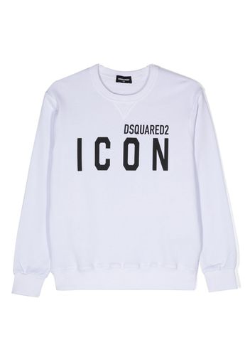 Dsquared2 Kids logo-print detail sweatshirt - Bianco