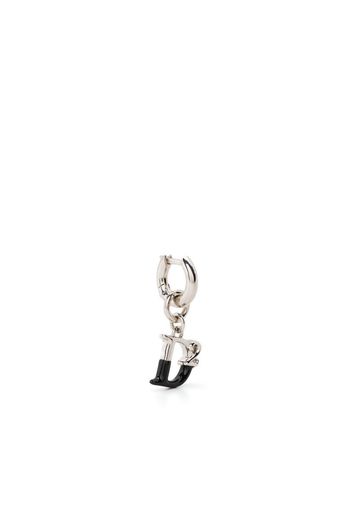 Dsquared2 mnogram-detail drop earring - Argento