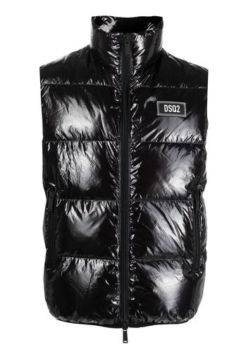 Dsquared2 Icon stripe padded jacket - Nero