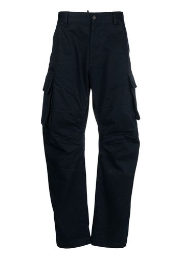 Dsquared2 logo patch cargo trousers - Blu