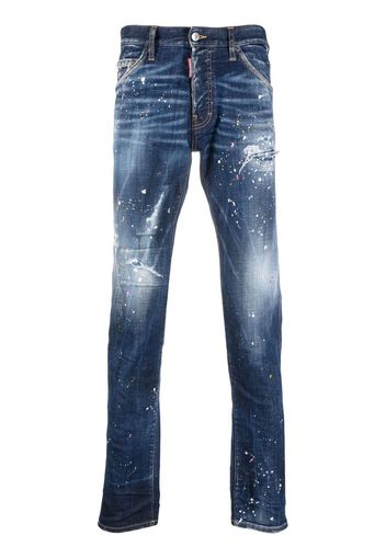 Dsquared2 Twimphony paint-splatter jeans - Blu