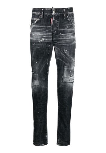 Dsquared2 1964 distressed slim-cut jeans - Grigio