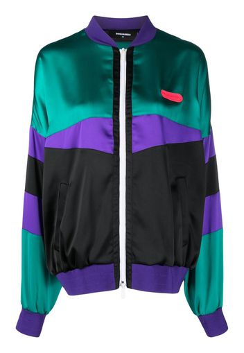 Dsquared2 colour-block bomber jacket - Verde