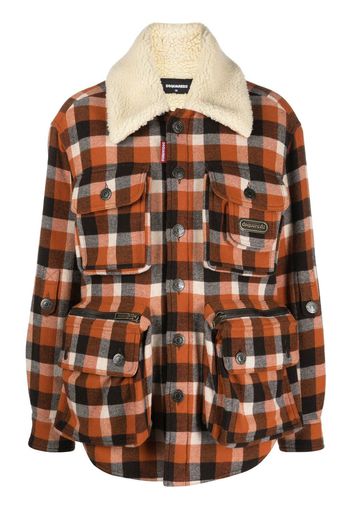 Dsquared2 check-pattern jacket - Arancione
