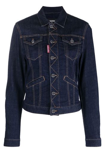 Dsquared2 flap-pocket denim jacket - Blu