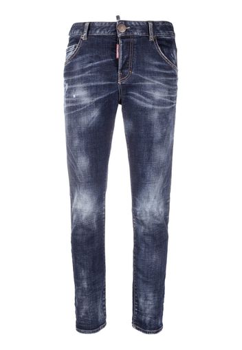 Dsquared2 bleached-effect skinny jeans - Blu