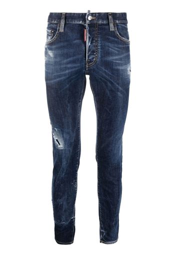 Dsquared2 slim-fit distressed-effect jeans - Blu