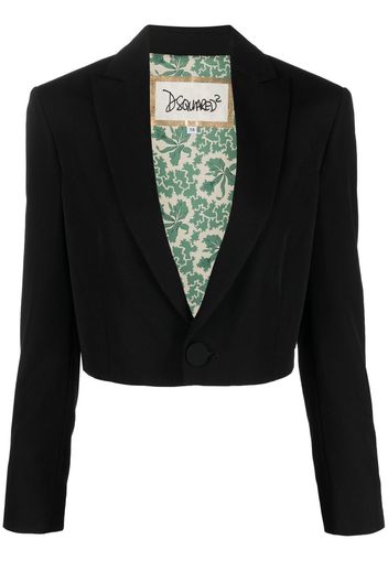 Dsquared2 single-breasted cropped blazer - Nero