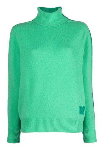 Dsquared2 roll-neck logo jumper - Verde