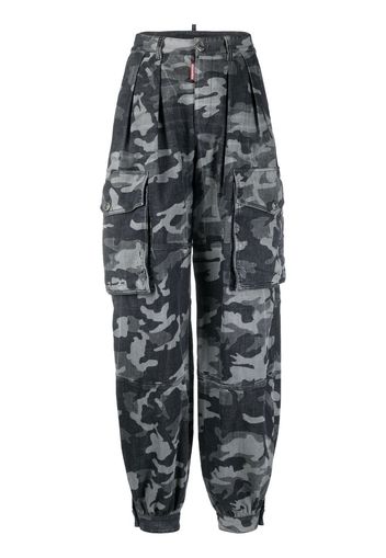 Dsquared2 camouflage-print cargo trousers - Nero