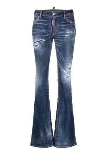 Dsquared2 distressed flared jeans - Blu