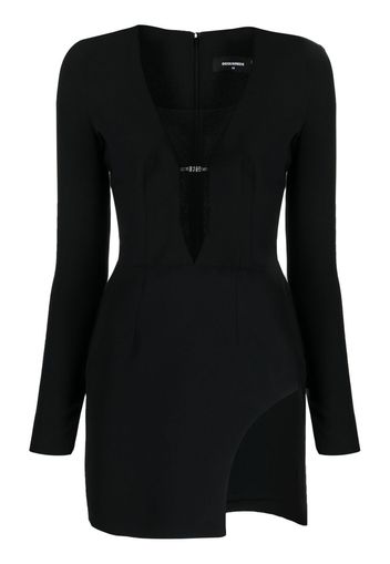 Dsquared2 cut-out long-sleeve minidress - Nero