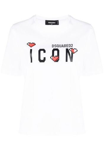 Dsquared2 Icon logo-print T-shirt - Bianco