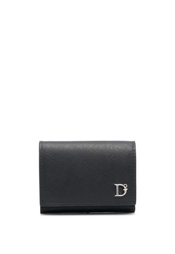 Dsquared2 logo-plaque folded wallet - Nero