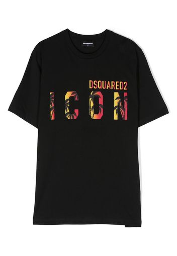 Dsquared2 Kids logo-print cotton T-shirt - Nero