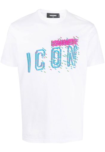 Dsquared2 Icon-print cotton T-shirt - Bianco