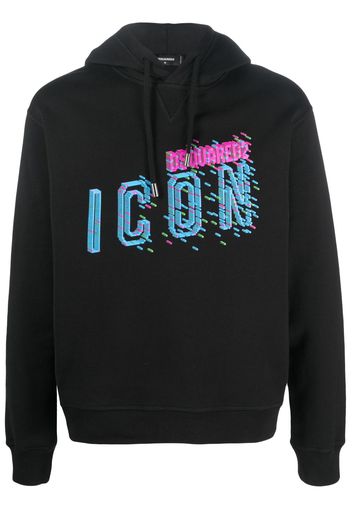 Dsquared2 Icon-print cotton hoodie - Nero