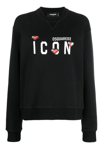 Dsquared2 Icon-print cotton sweatshirt - Nero