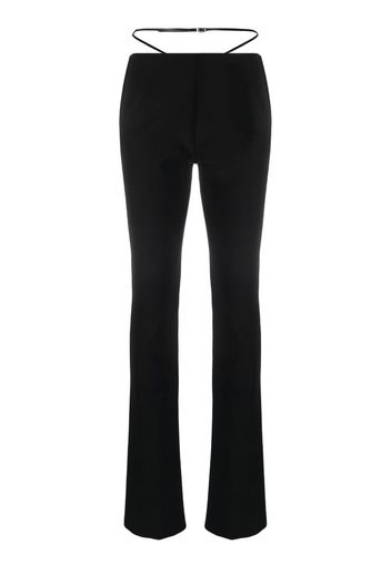 Dsquared2 strap-detail flared trousers - Nero