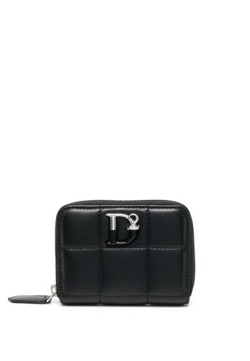 Dsquared2 logo-plaque zip-around wallet - Nero