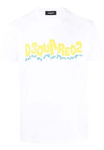 Dsquared2 graphic-print cotton T-Shirt - Bianco