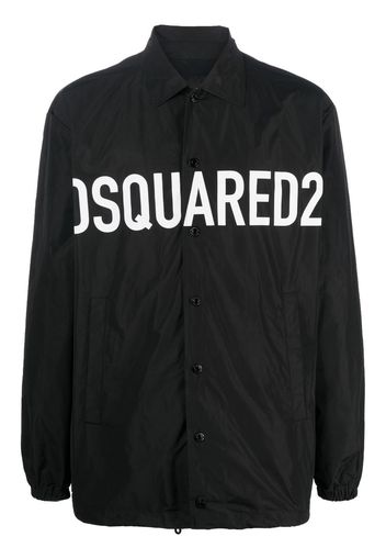 Dsquared2 logo-print shirt jacket - Nero