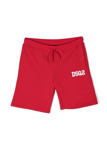 Dsquared2 Kids logo-print sweatshorts - Rosso