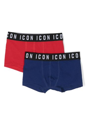 Dsquared2 Kids logo-waistband boxers set of 2 - Rosso