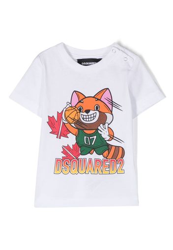 Dsquared2 Kids graphic-print cotton T-shirt - Bianco