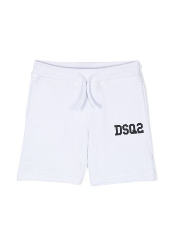 Dsquared2 Kids logo-print drawstring shorts - Bianco