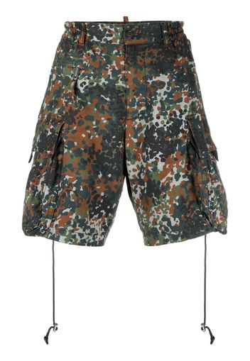 Dsquared2 camouflage-print cargo shorts - Verde