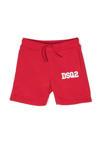 Dsquared2 Kids logo-print sweatshorts - Rosso