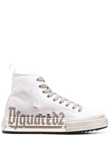 Dsquared2 logo-print ankle sneakers - Bianco