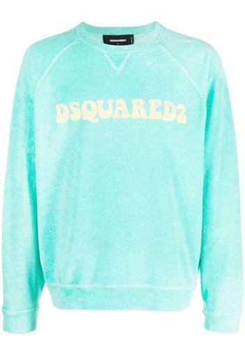 Dsquared2 logo-print detail sweatshirt - Verde