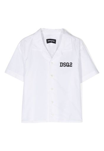 Dsquared2 Kids logo-print short-sleeve shirt - Bianco