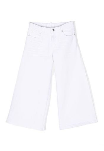 Dsquared2 Kids wide-leg cotton trousers - Bianco