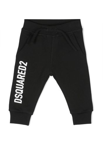 Dsquared2 Kids logo-print cotton track trousers - Nero