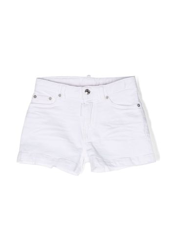 Dsquared2 Kids five-pockets cotton shorts - Bianco