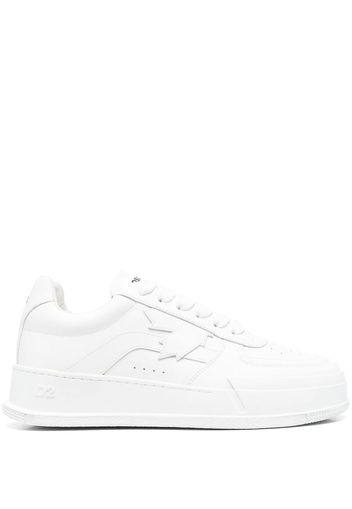 Dsquared2 logo-print lace-up sneakers - Bianco