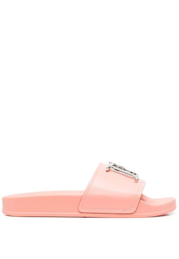 Dsquared2 logo-plaque open-toe slides - Rosa