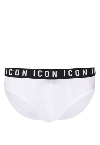 Dsquared2 logo-waistband cotton briefs - Bianco